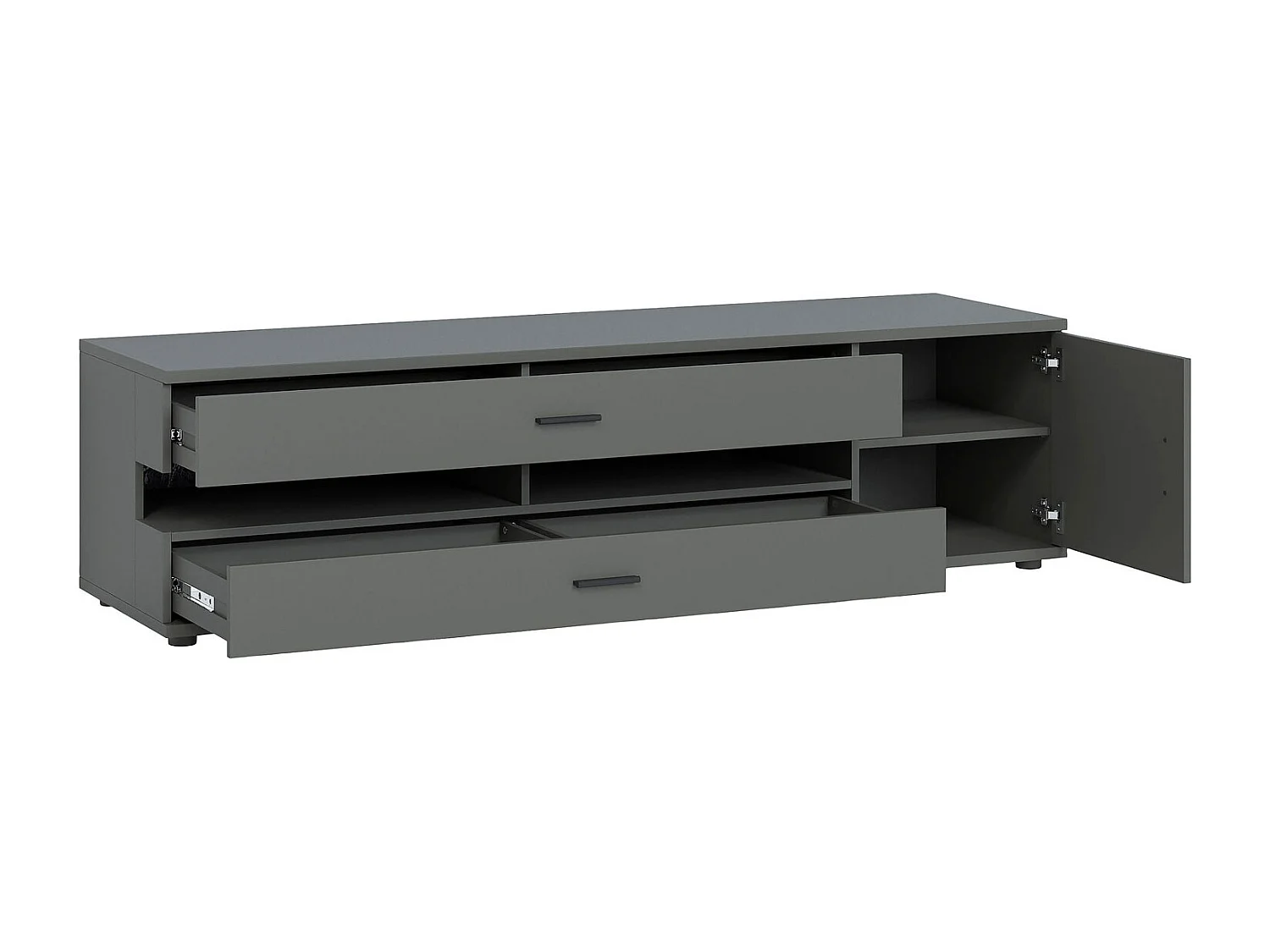 LOWBOARD Henley graphit grau 180 / 49,5 / 47,5cm