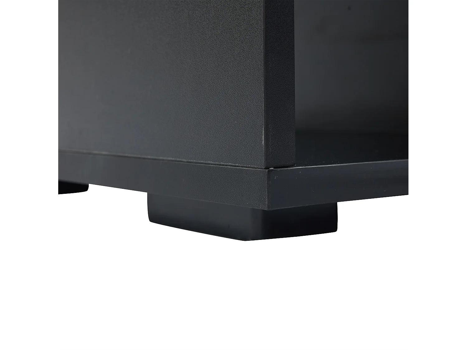 Zwarte TV-kast 180cm - TV-kast met 2 lades en LED-verlichting - geschikt voor 70 inch TV