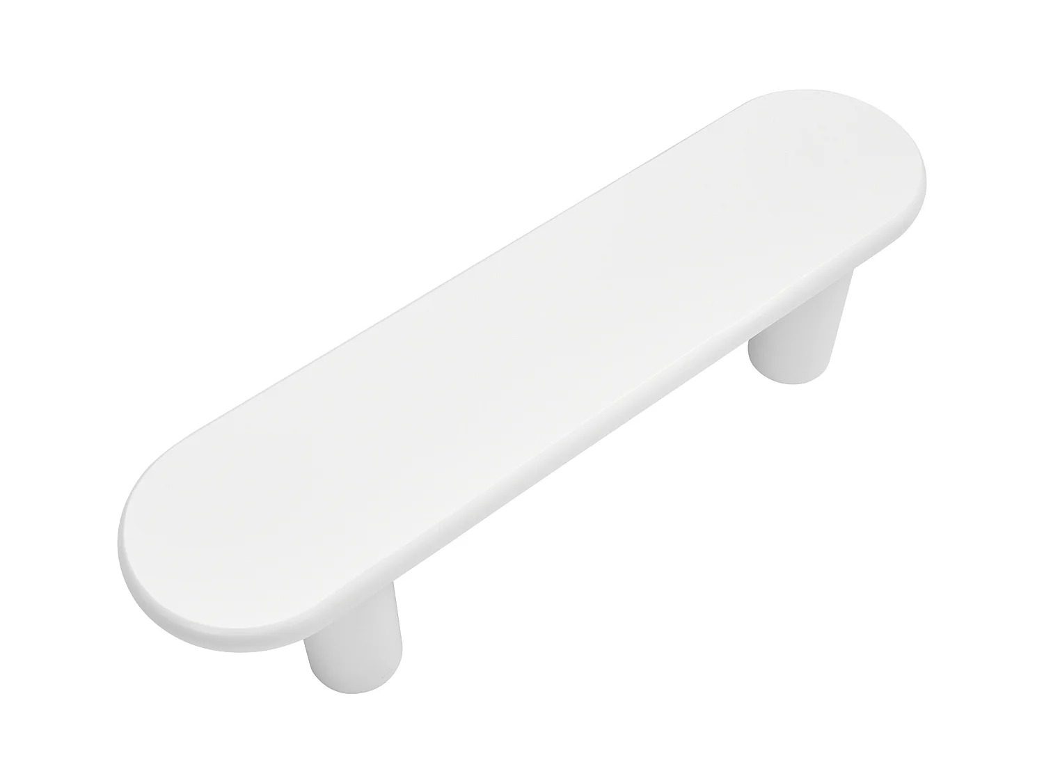 Meuble TV de salon 160x40x40cm - Meuble TV blanc avec 4 pieds de support - convient pour TV 65 pouces