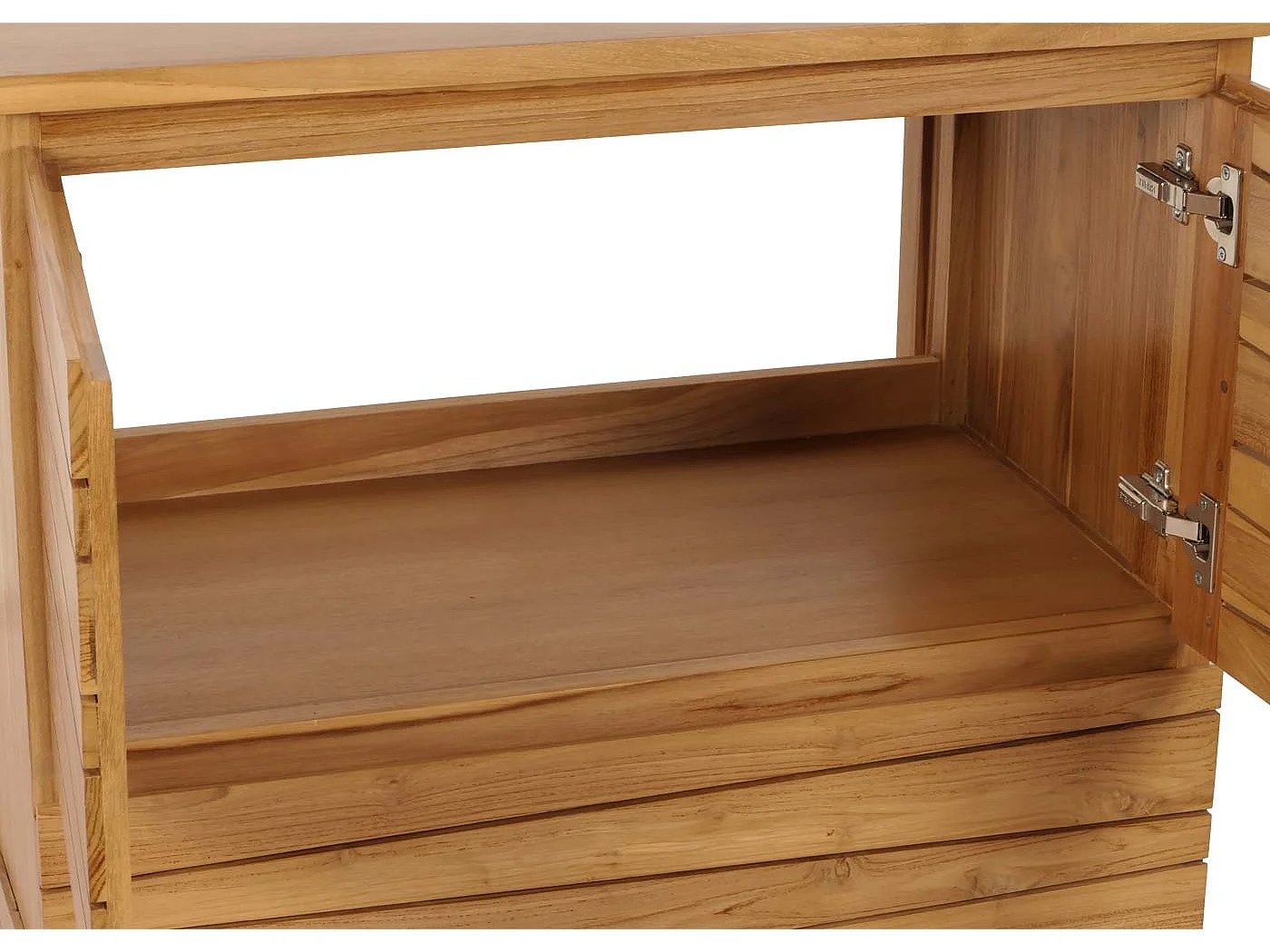 Teak-Waschbeckenunterschrank MCW-M73
