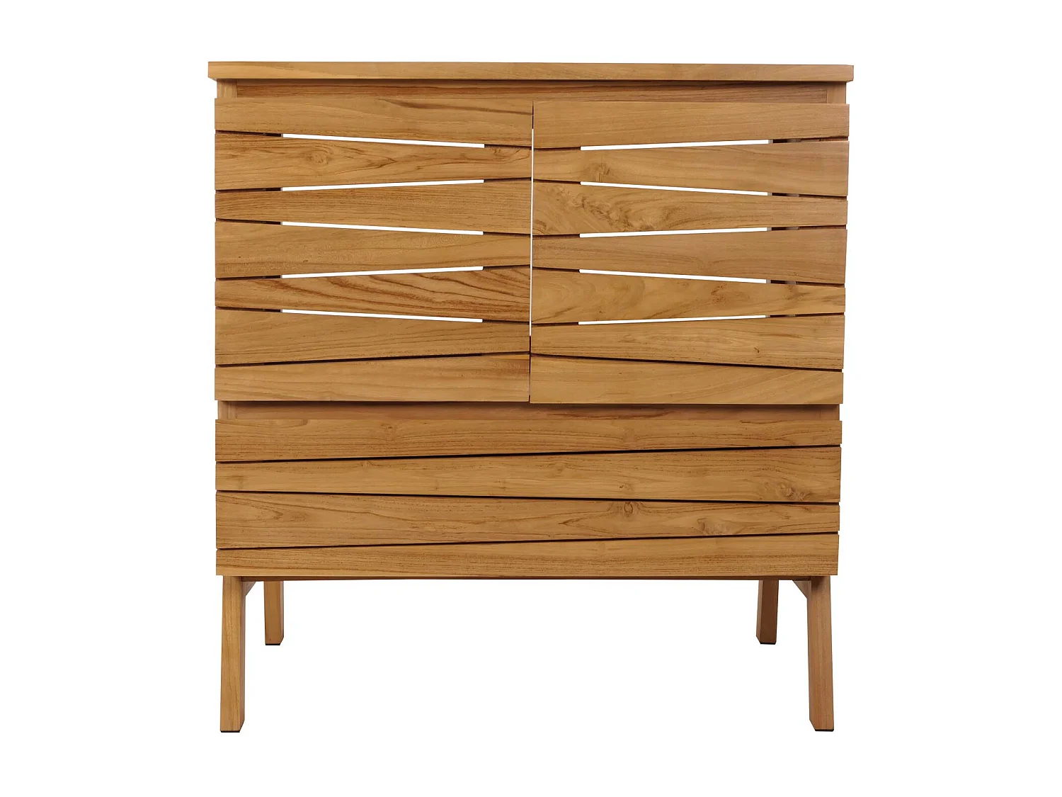 Teak-Waschbeckenunterschrank MCW-M73