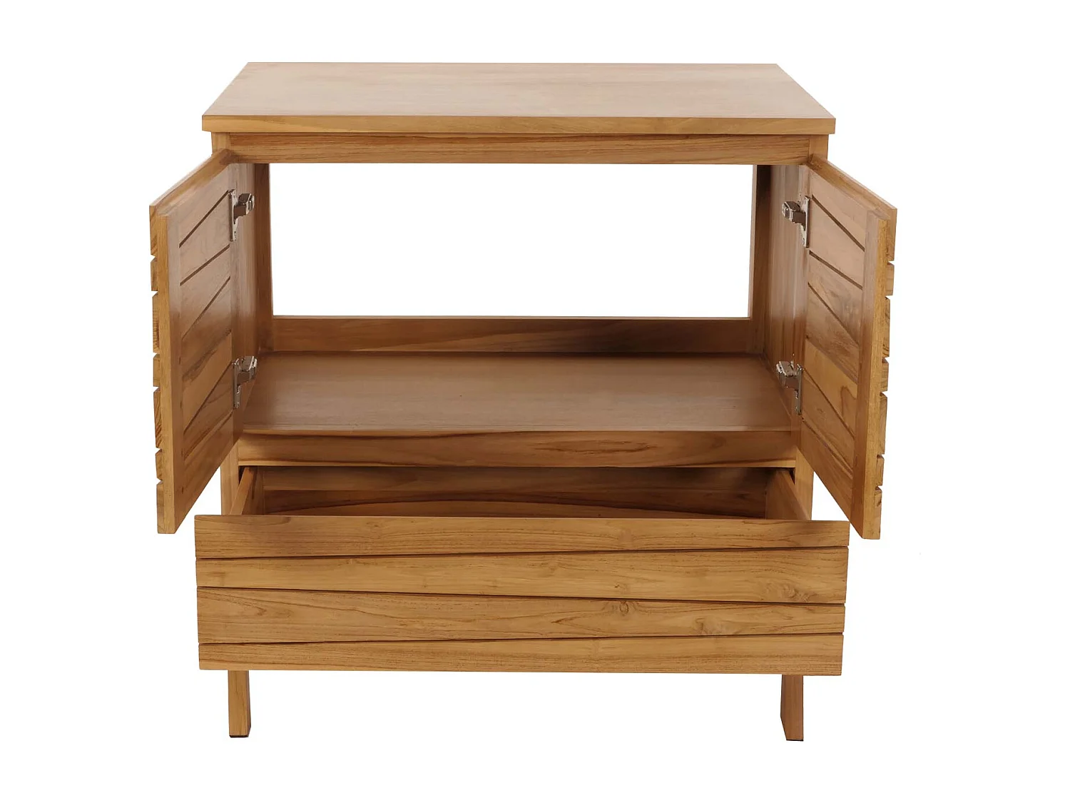 Teak-Waschbeckenunterschrank MCW-M73
