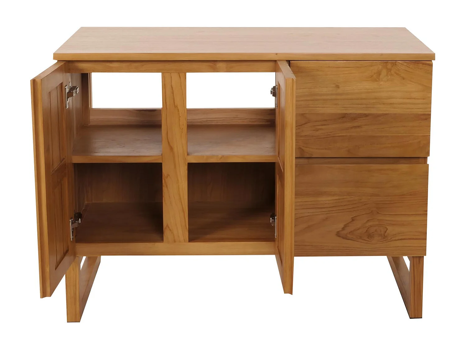 Teak-Waschbeckenunterschrank MCW-M72