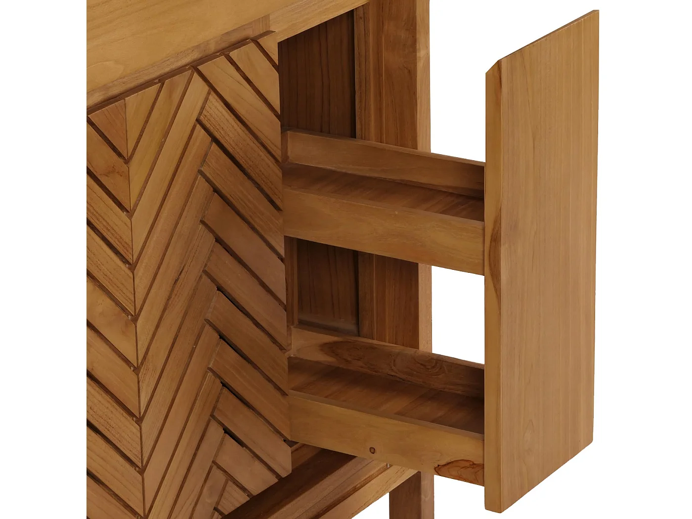 Teak-Waschbeckenunterschrank MCW-M74