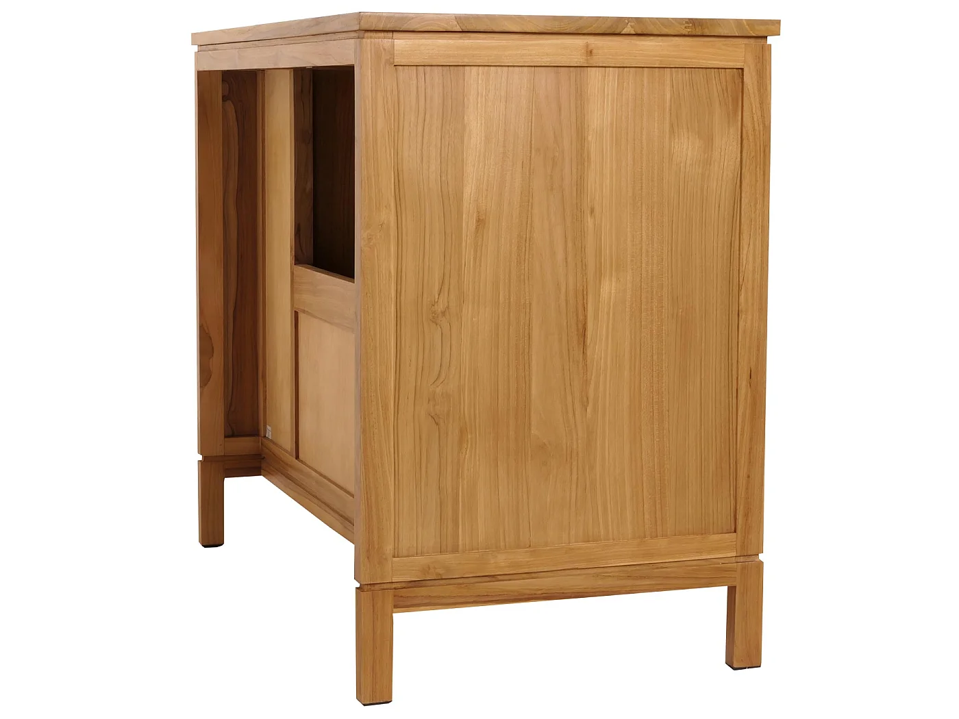 Teak-Waschbeckenunterschrank MCW-M74