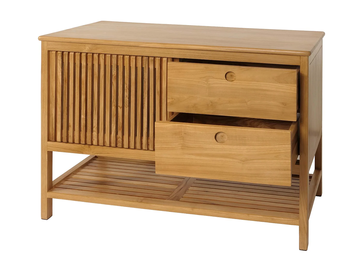 Teak-Waschbeckenunterschrank MCW-M70