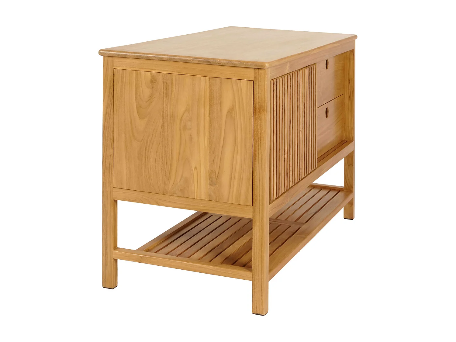 Teak-Waschbeckenunterschrank MCW-M70