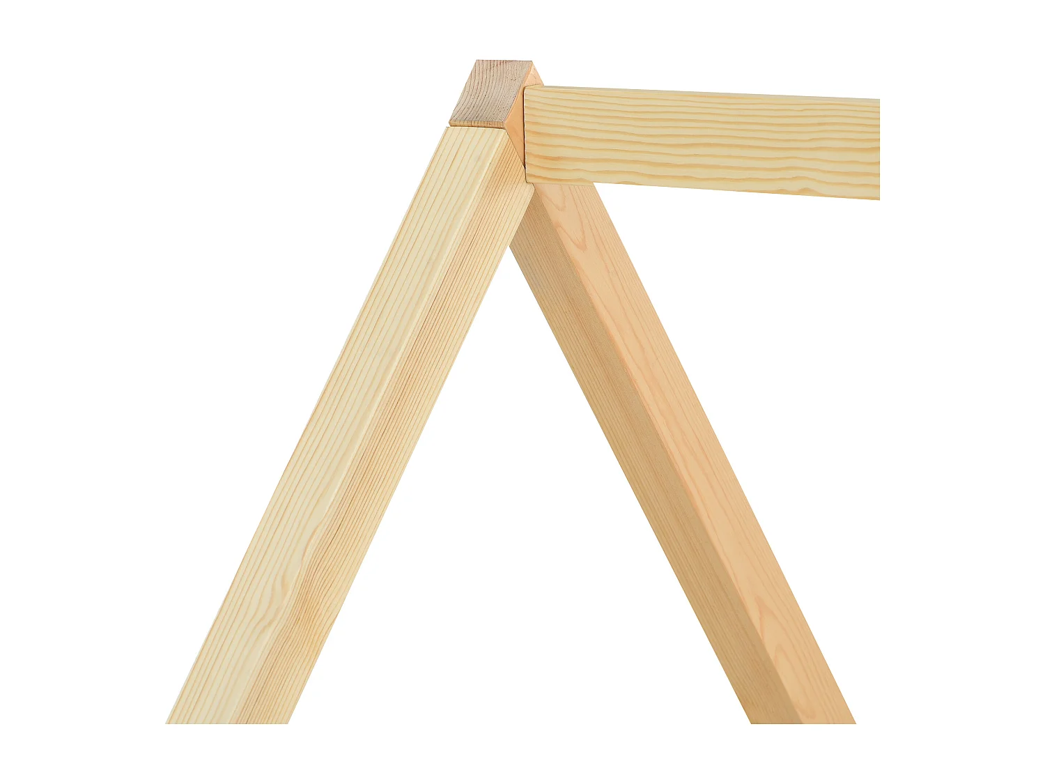 Letto estraibile 90x200/190 cm - Letto per bambini con rete a doghe in legno e ruote - bianco e naturale