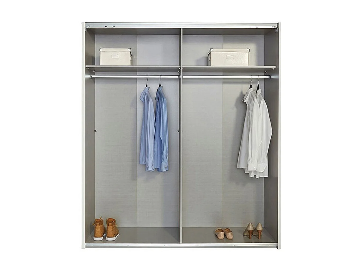 SCHWEBETÜRENSCHRANK Ernie Basic weiß 225 / 65 / 210cm