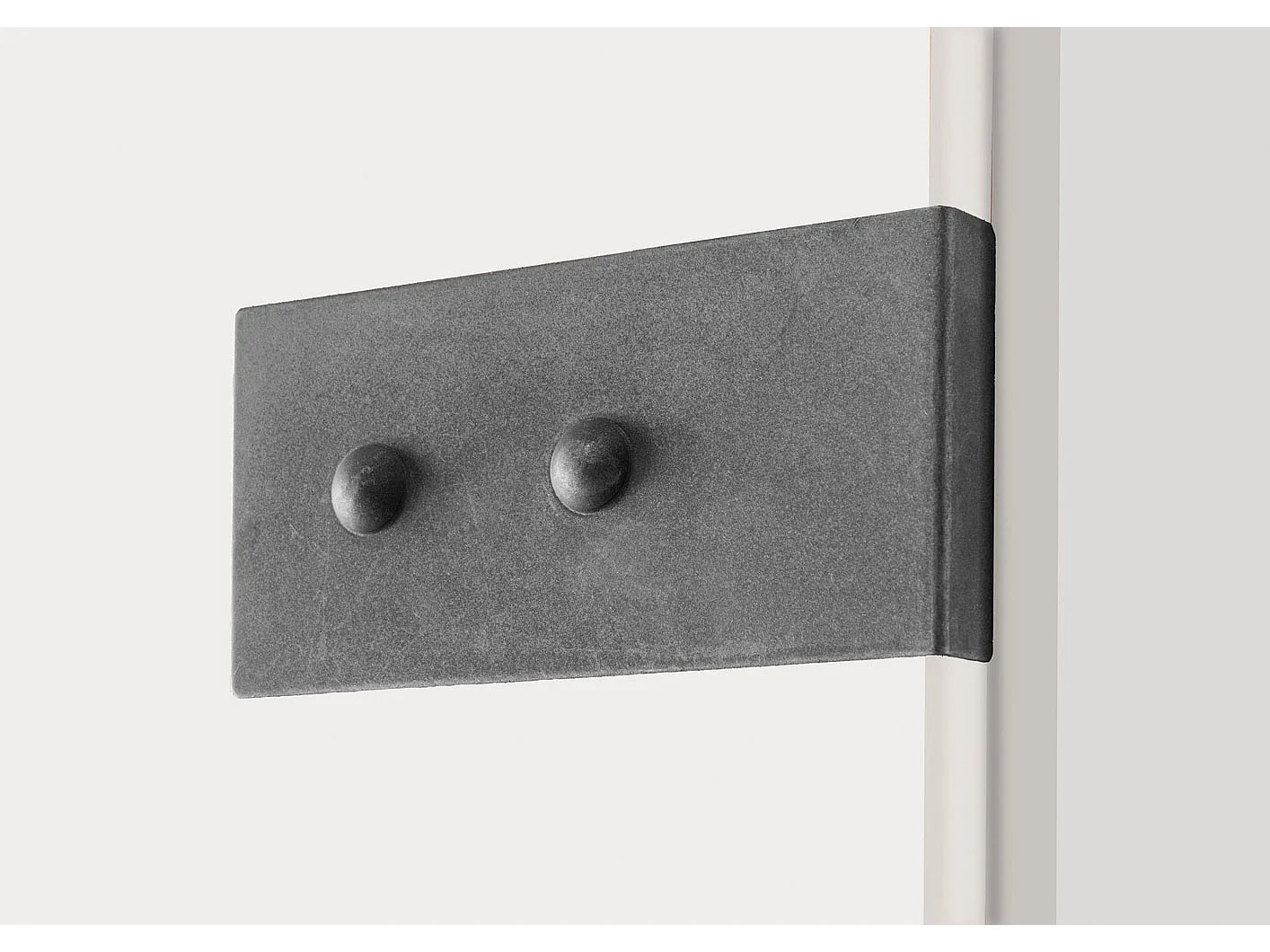 DREH- / SCHWEBETÜRENSCHRANK Stockholm weiß / graphit 270 / 65 / 210cm