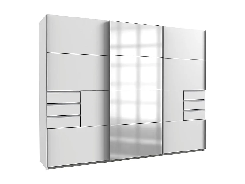 SCHWEBETÜRENSCHRANK Saigon weiß / 270 / 64 / 208cm