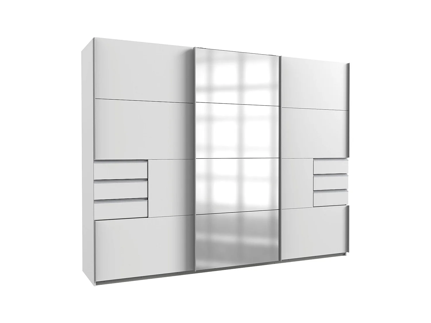 SCHWEBETÜRENSCHRANK Saigon weiß / 270 / 64 / 208cm