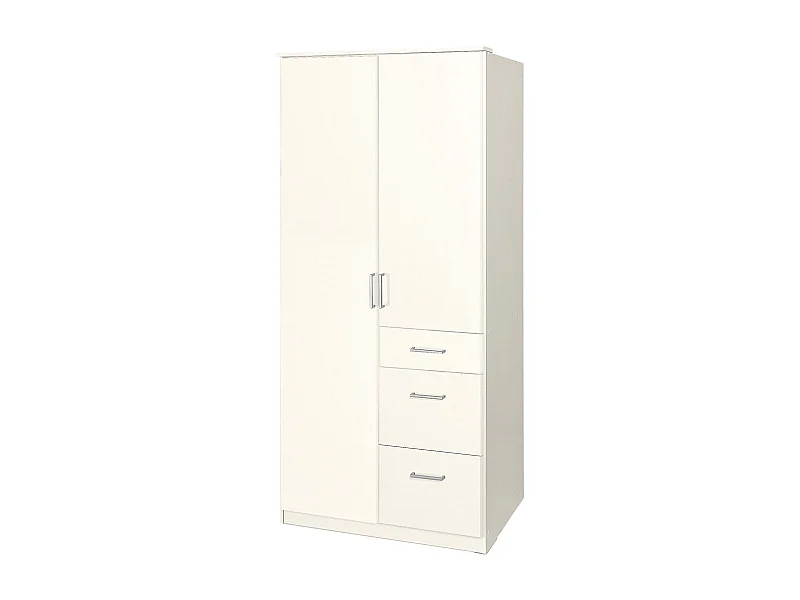 KLEIDERSCHRANK Click weiß 90 / 58 / 199cm