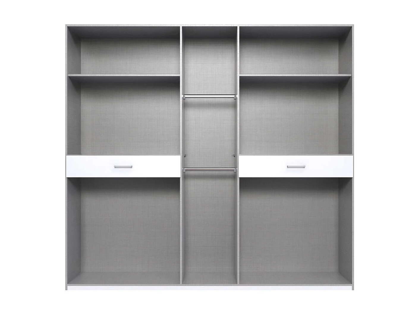 KLEIDERSCHRANK Tibet graphit 225 / 58 / 208cm