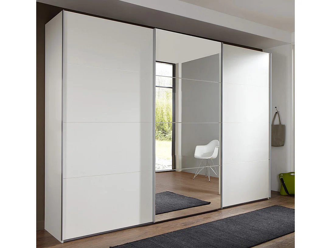 SCHWEBETÜRENSCHRANK Ernie Basic weiß 270 / 65 / 210cm