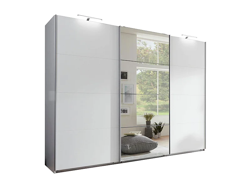 SCHWEBETÜRENSCHRANK Ernie Basic weiß 270 / 65 / 210cm