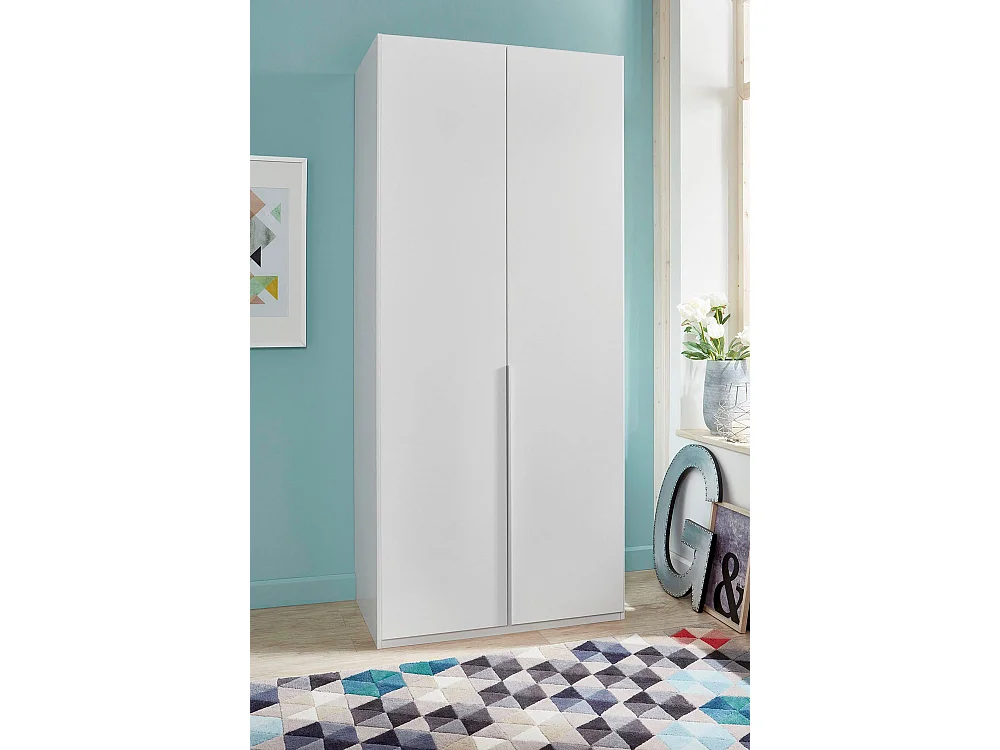 KLEIDERSCHRANK New York weiß 90 / 58 / 206cm
