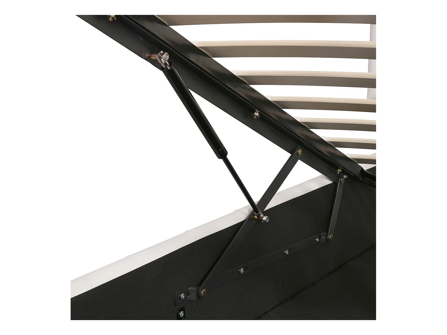 Cama com gavetas 140x200 cm - Cama de adulto com cabeceira ajustável em altura - PU branco - sem colchão