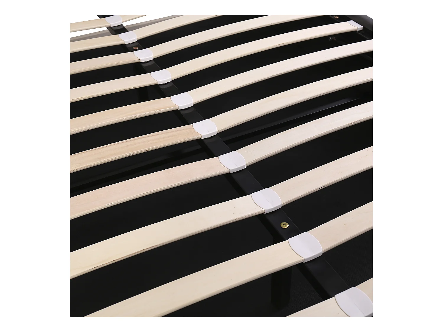 Łóżko z pojemnikiem 140x200 cm - Łóżko podwójne z regulowanym zagłówkiem i stelażem z listew - Szary aksamit