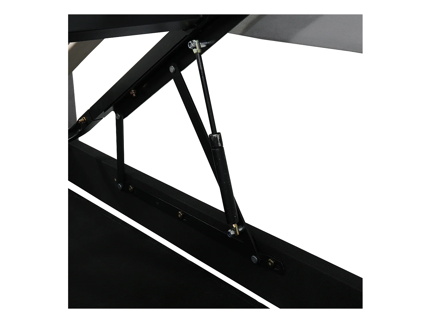 Łóżko z pojemnikiem 140x200 cm - Łóżko dla dorosłych z tapicerowanym zagłówkiem i stelażem - Styl Chesterfield - szary aksamit