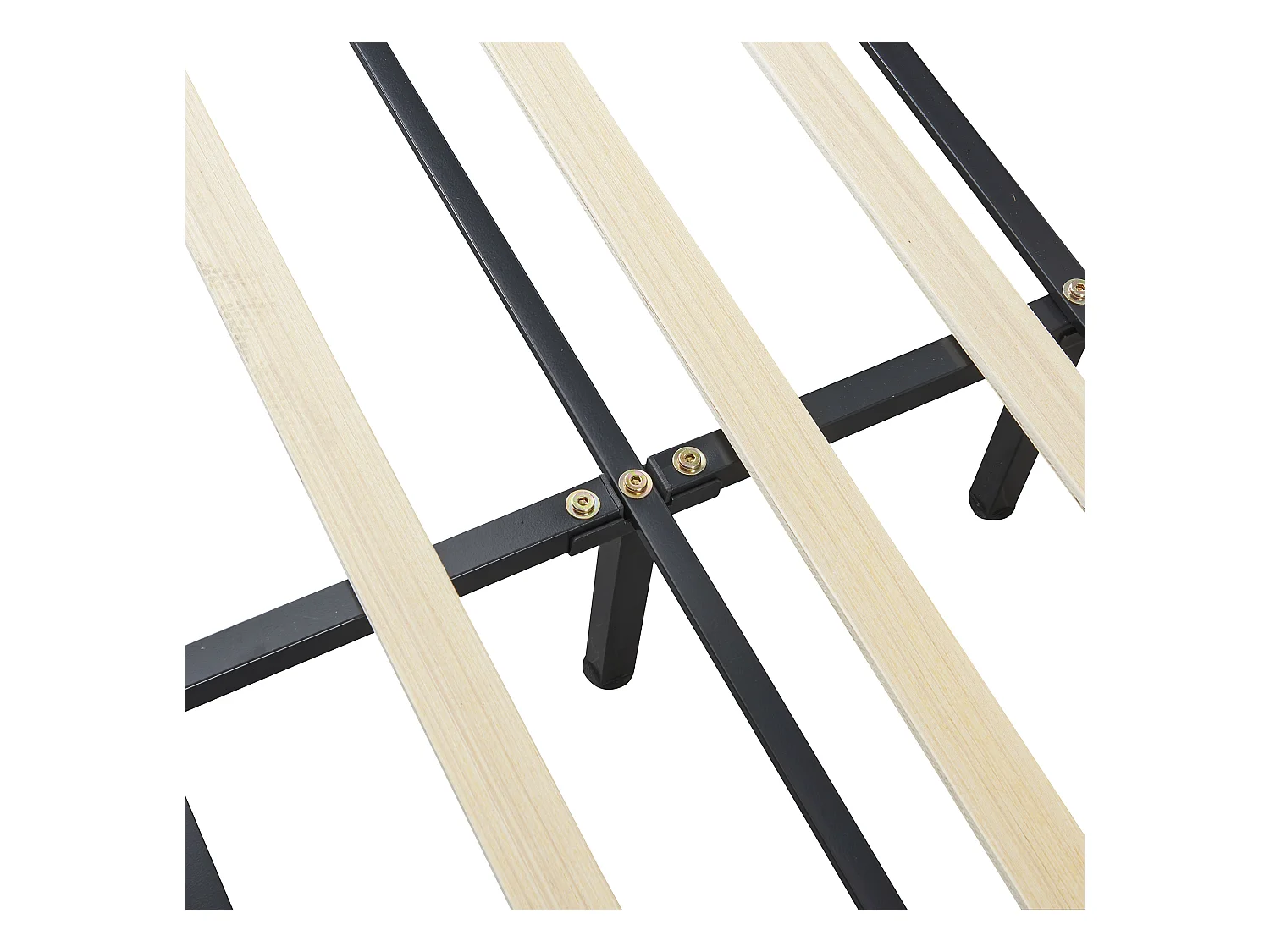 Lit enfant 140x200 cm - Lit double avec éclairage LED et tête de lit capitonnée - velours beige