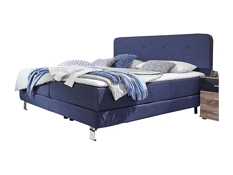 BOXSPRINGBETT Nevada blau 190 / 210 / 109cm