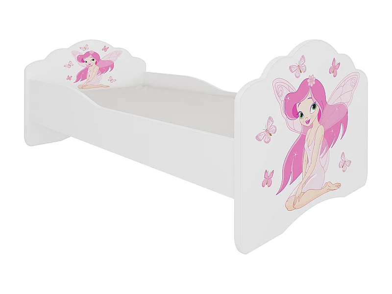 KINDERBETT Casimo weiß / Motiv Elfe 88 / 164 / 63cm