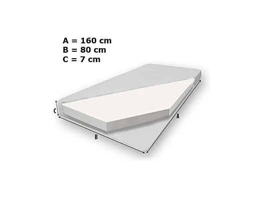 KINDERBETT Casimo weiß / Motiv Elfe mit Einhorn 88 / 164 / 63cm