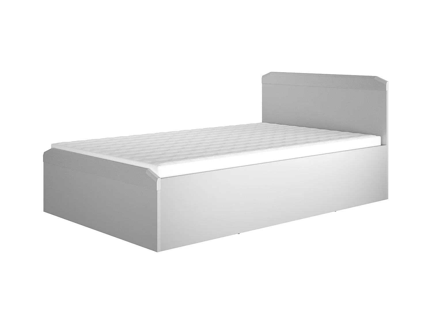 BETT Terni silbergrau 127 / 207 / 88,5cm