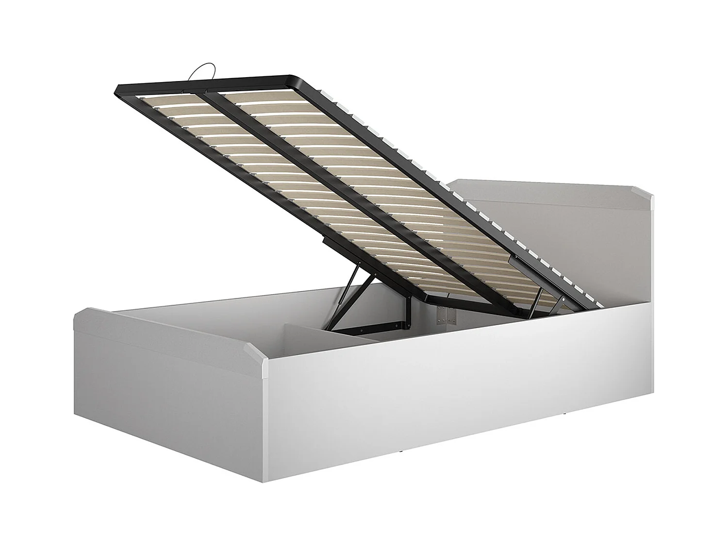 BETT Terni silbergrau 127 / 207 / 88,5cm