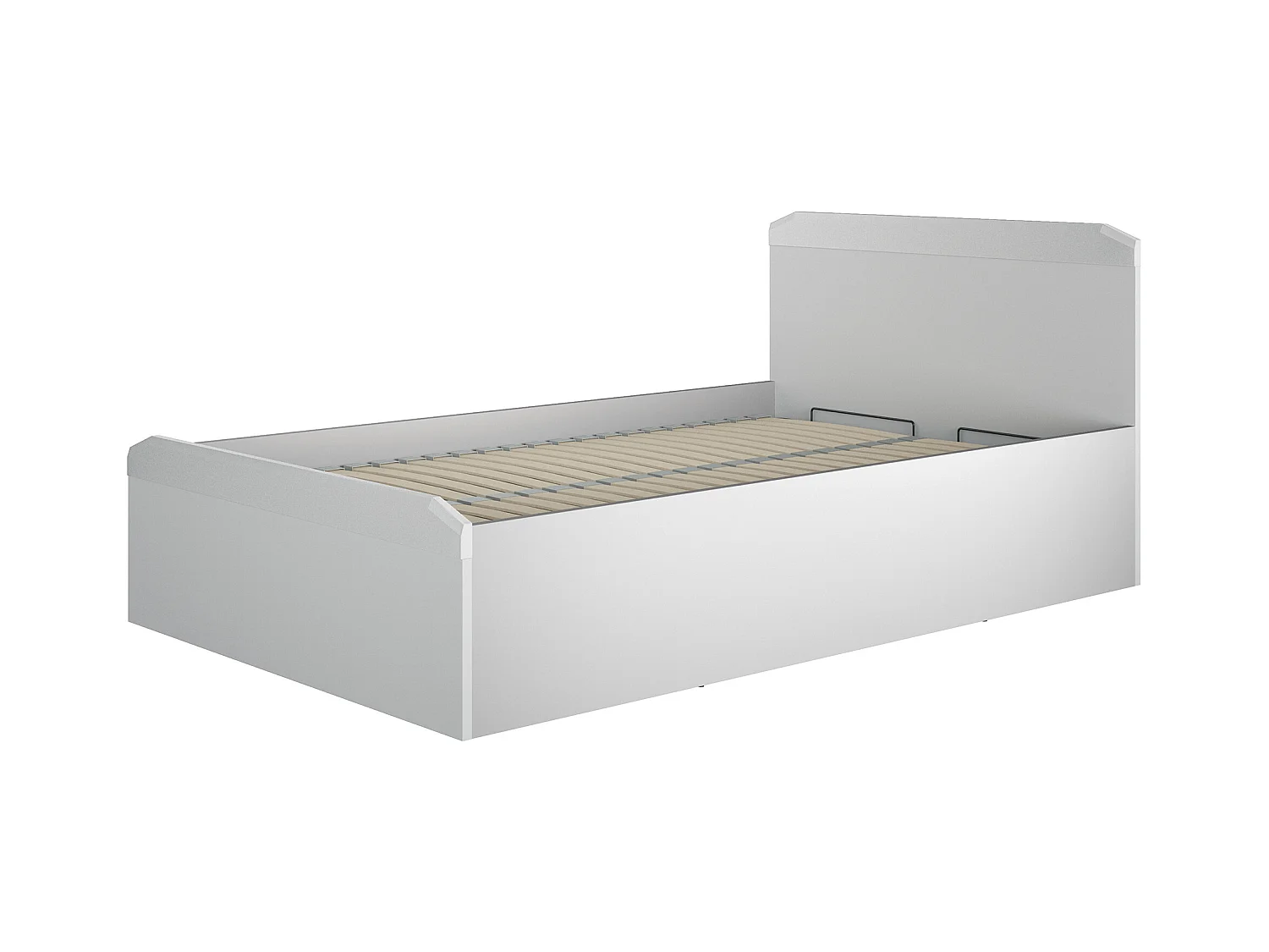 BETT Terni silbergrau 127 / 207 / 88,5cm