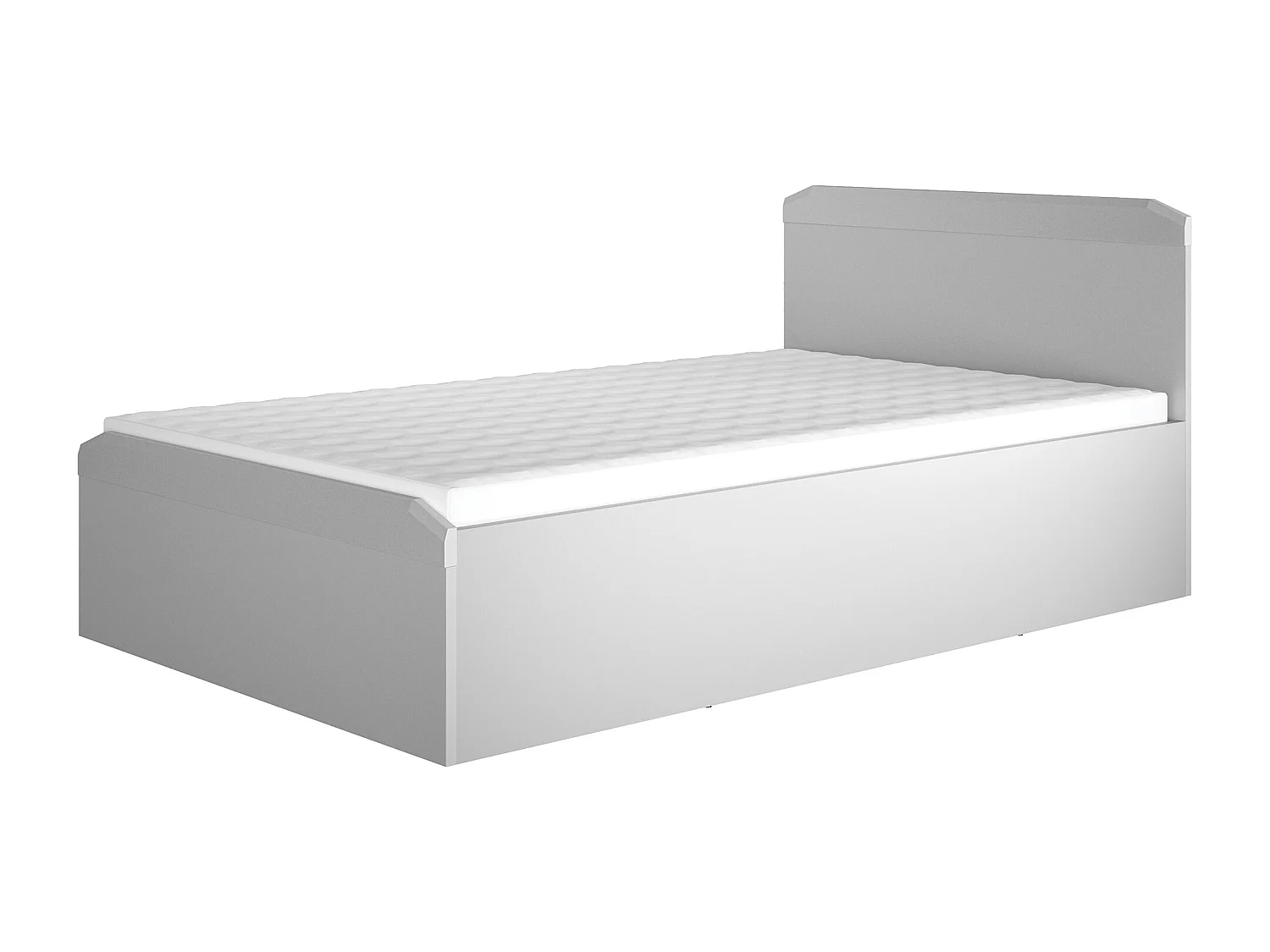 BETT Terni silbergrau 127 / 207 / 88,5cm