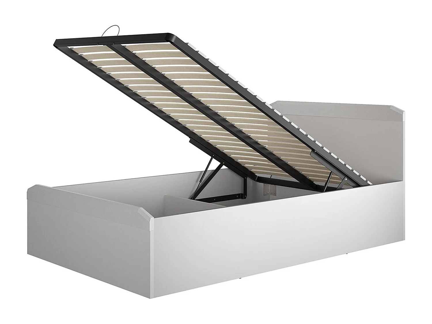 BETT Terni silbergrau 127 / 207 / 88,5cm