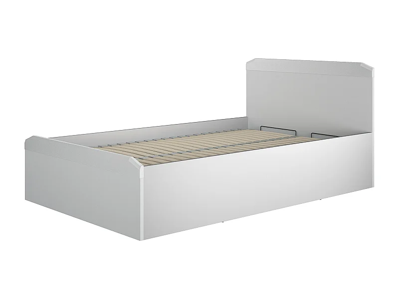 BETT Terni silbergrau 127 / 207 / 88,5cm