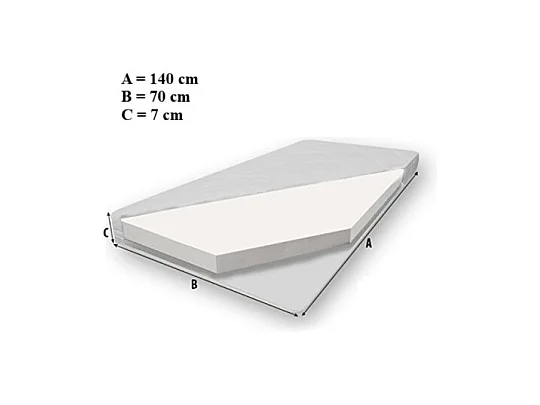 KINDERBETT Speed weiß / Motiv Rennauto 74 / 153 / 48cm