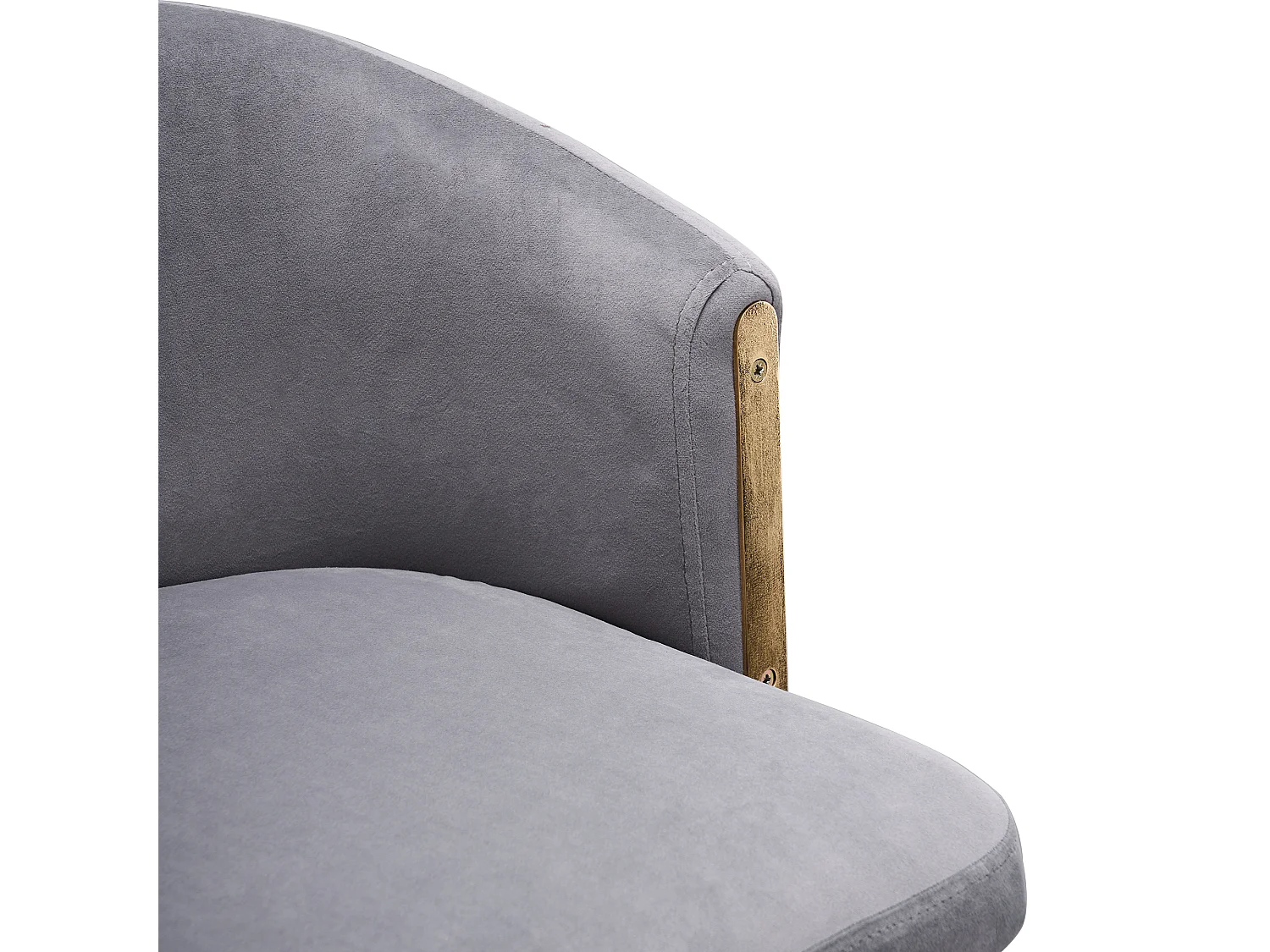 Juego de 2 taburetes de bar giratorios - Taburetes elevables con respaldo y reposapiés dorados - para cocinas, bares y restaurantes - gris