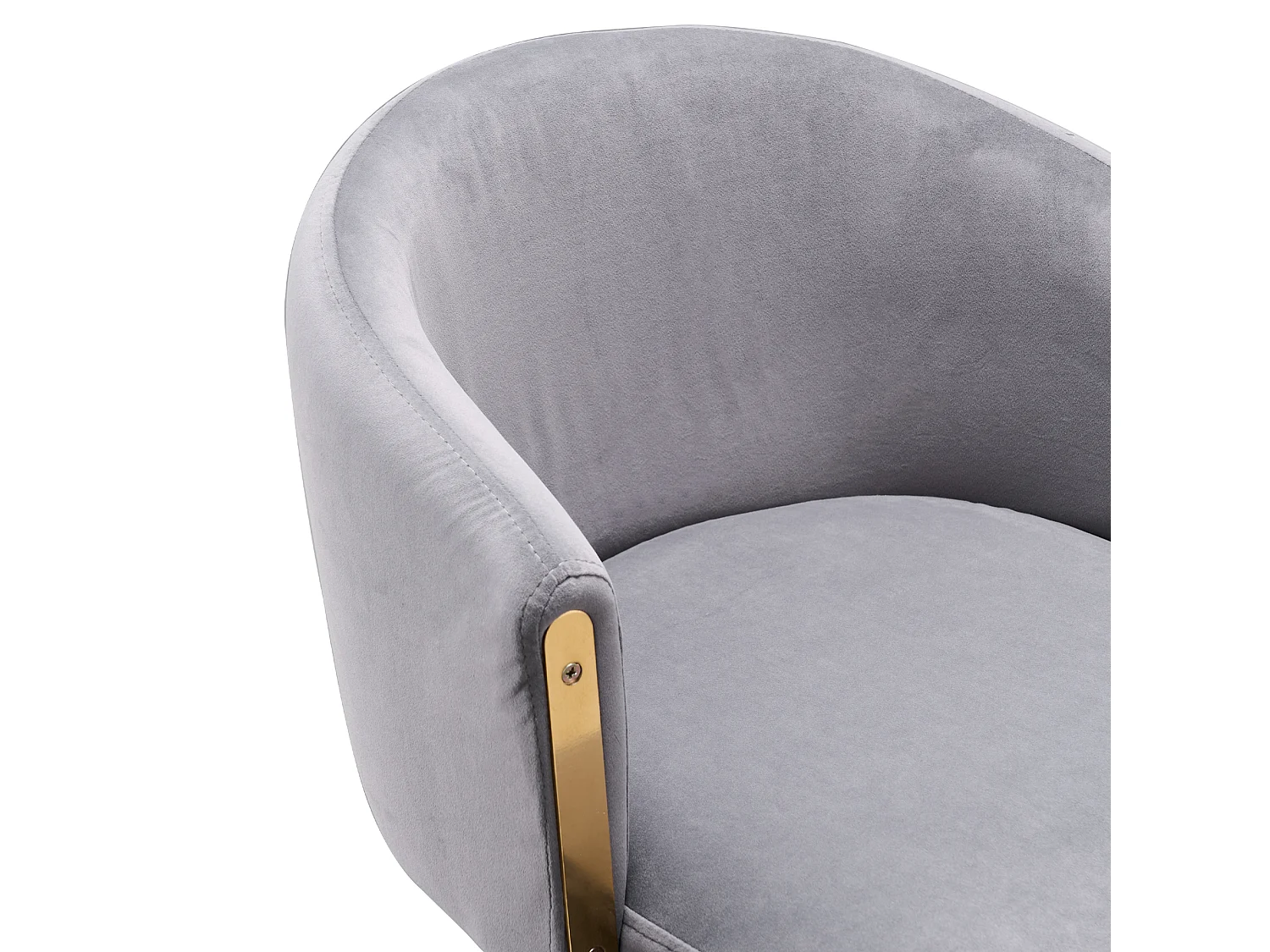 Juego de 2 taburetes de bar giratorios - Taburetes elevables con respaldo y reposapiés dorados - para cocinas, bares y restaurantes - gris