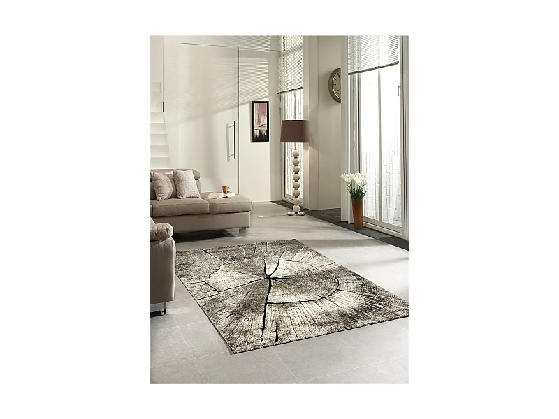 Teppich Marla Modernes Design Baum, Natur, 120 cm rund