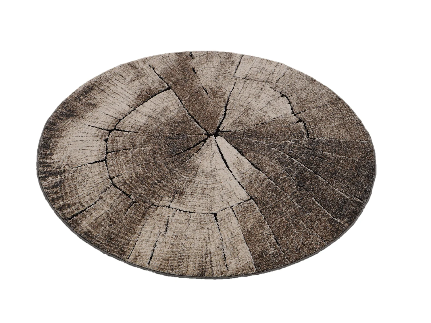 Tapijt Marla Modern Boom Design, Natuur, 120 cm rond