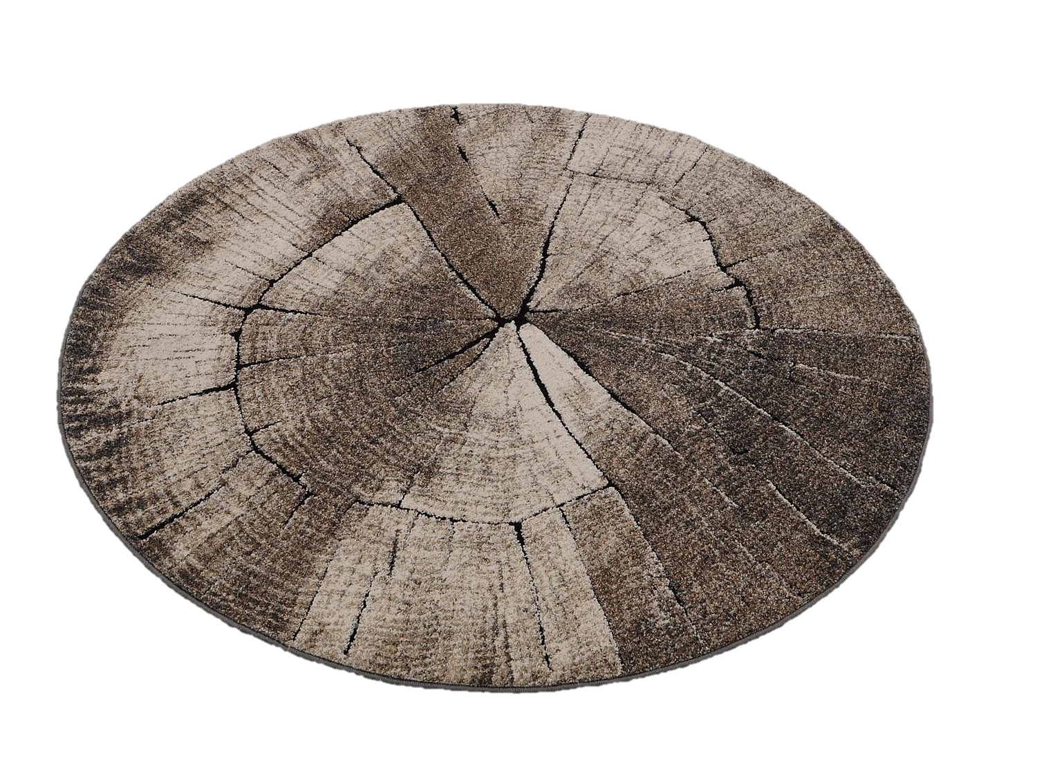 Tapijt Marla Modern Boom Design, Natuur, 120 cm rond