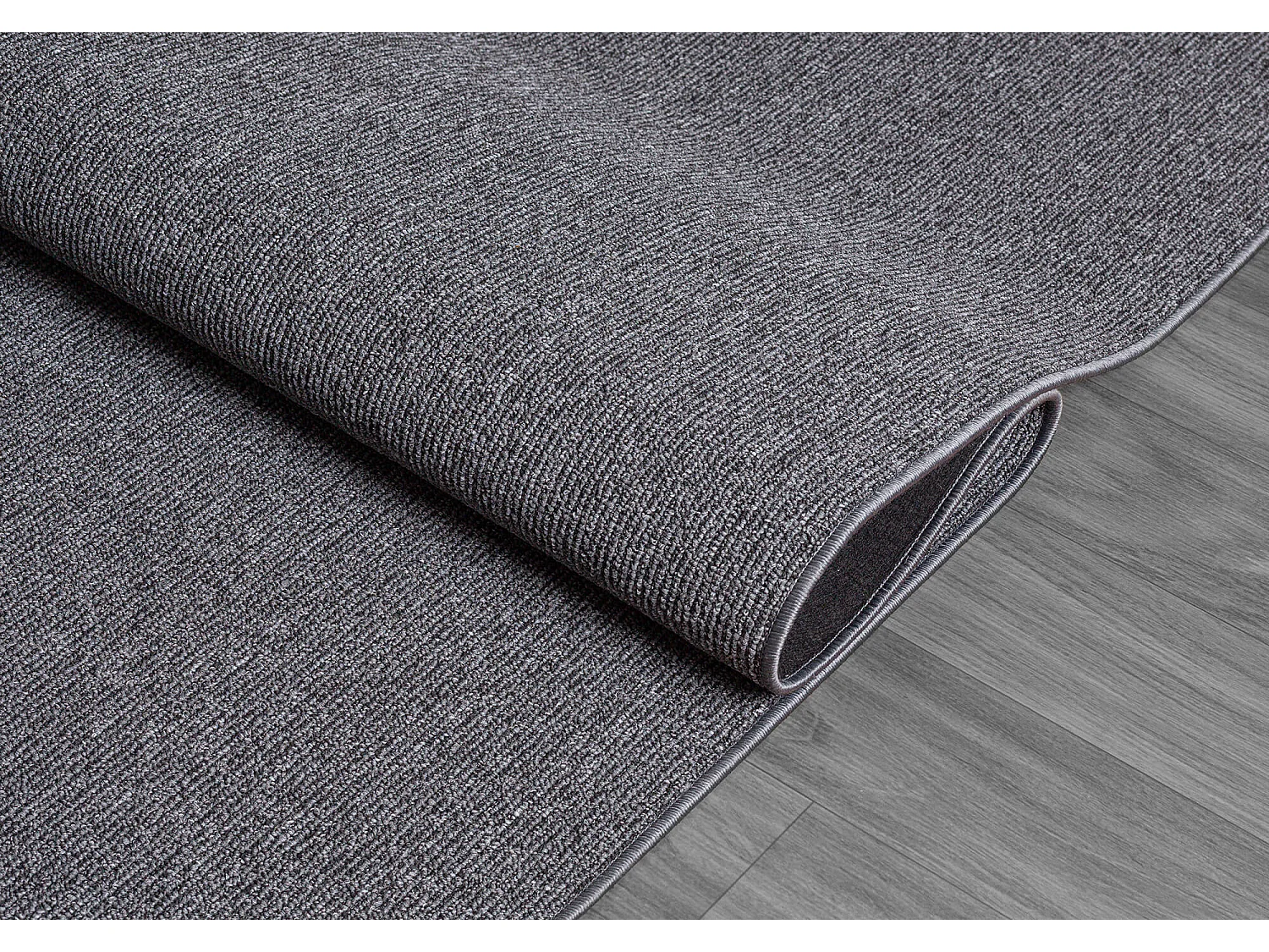 Tappeto Natal moderno uni, antimacchia, Antracite, 240 x 340 cm