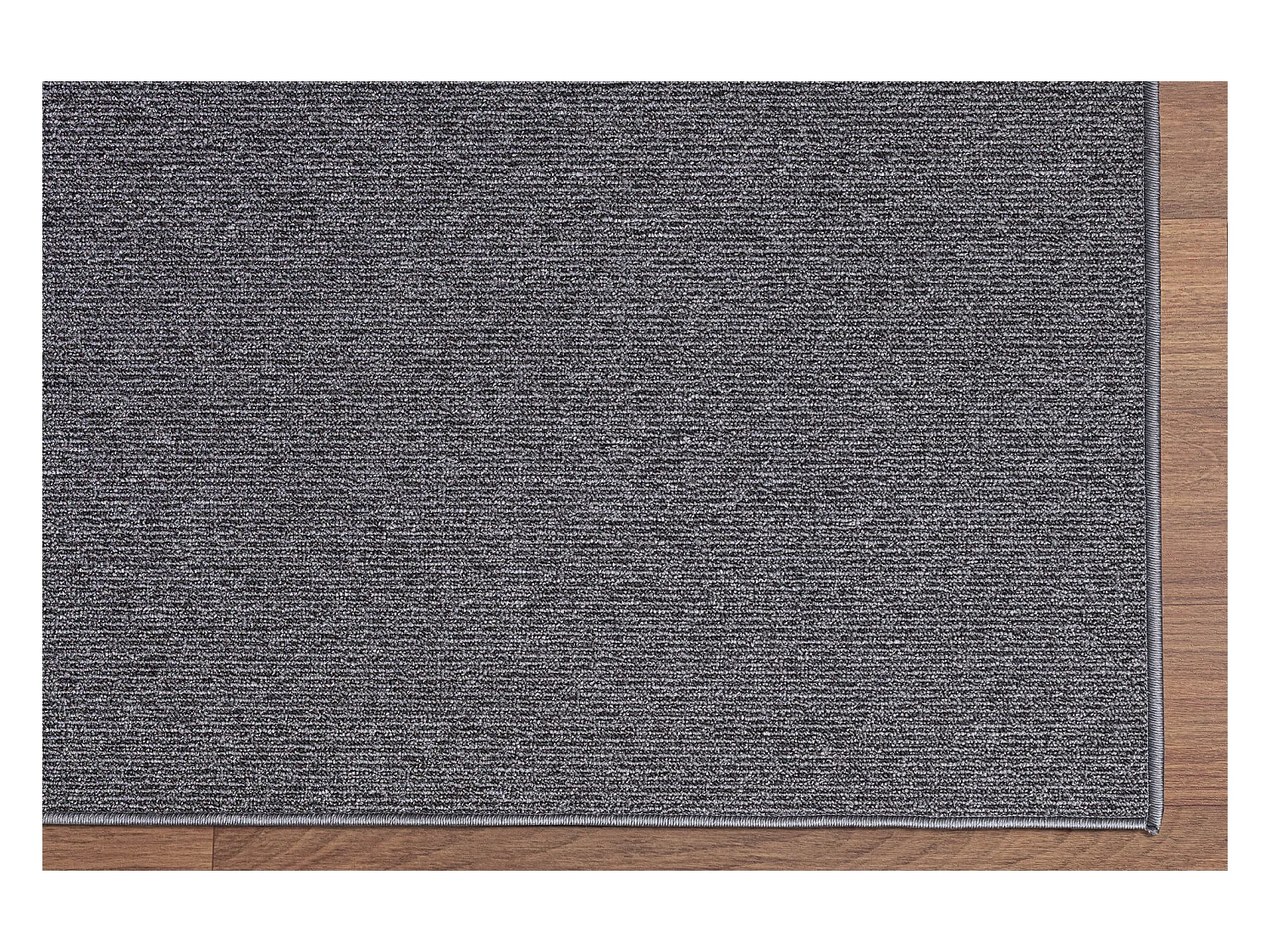 Tapis Natal moderne uni anti-salissures, Anthracite, 80 cm rond