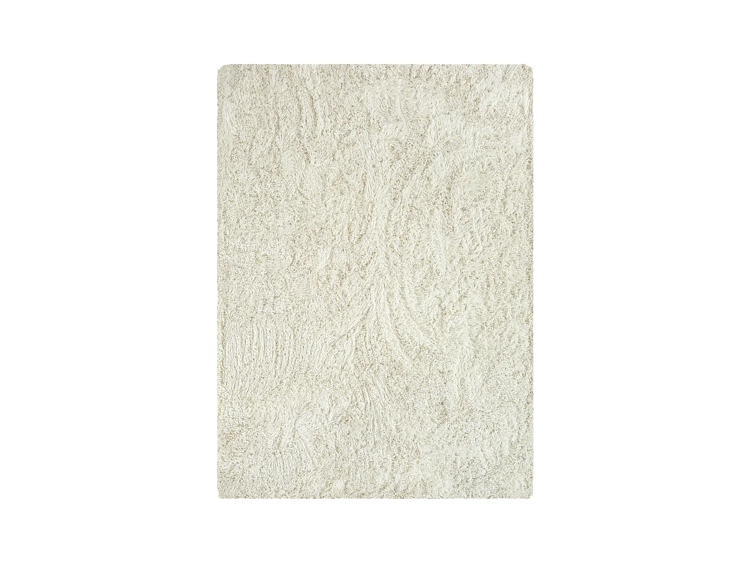Alfombra Soft Shaggy pelo largo, antideslizante, Crème, 80x150 cm