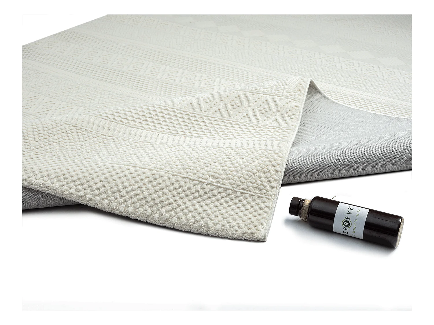 Alfombra Lima diseño moderno estilo uni resistente, crema, 200 x 290 cm