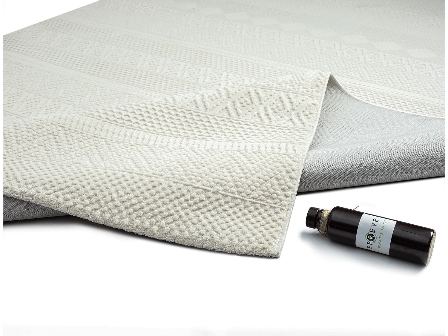 Tapis Lima Design Moderne Style Uni Durable, Crème, 200 x 290 cm