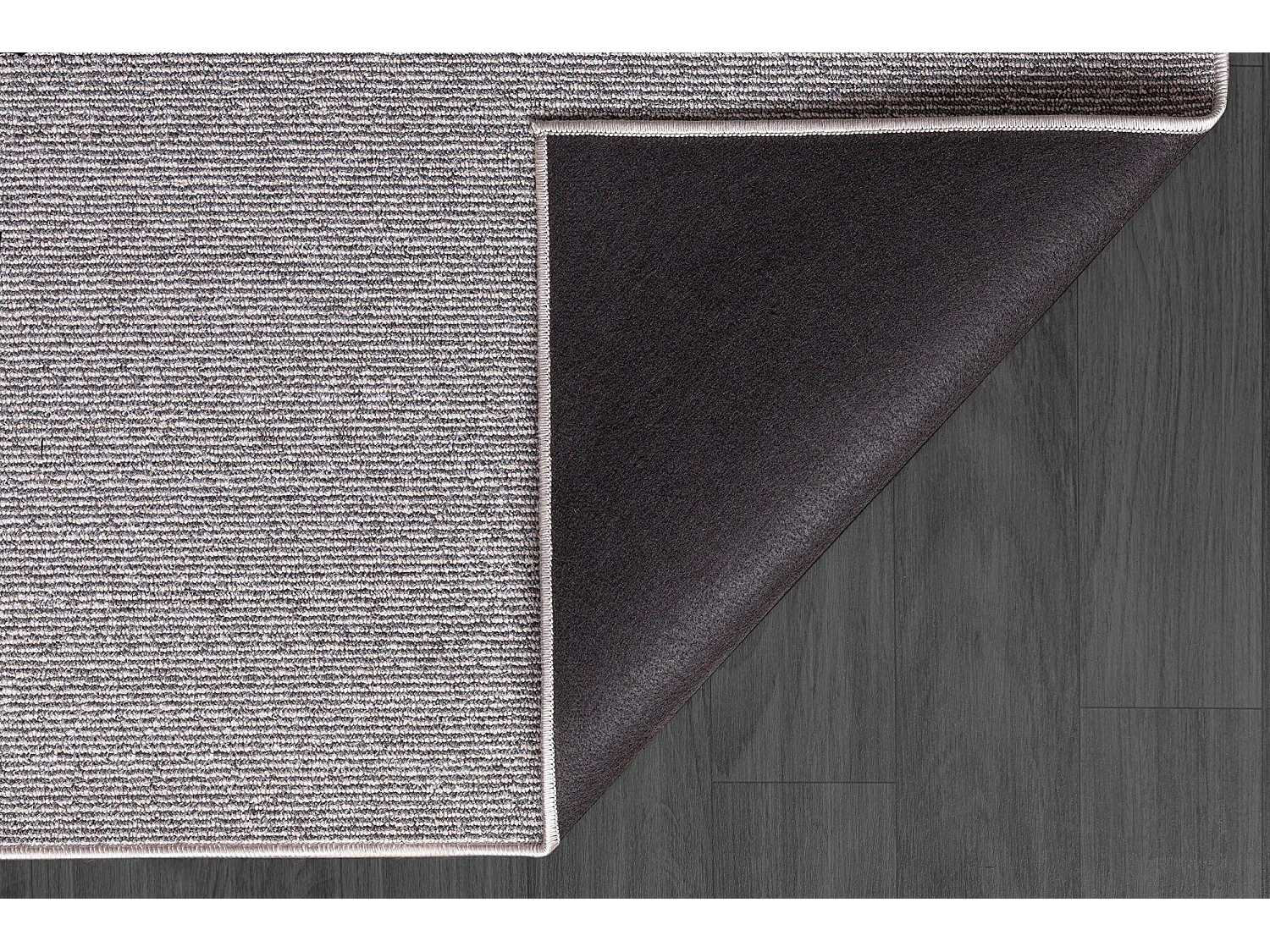 Tapis Natal moderne uni anti-salissures, Gris, 160 x 230 cm