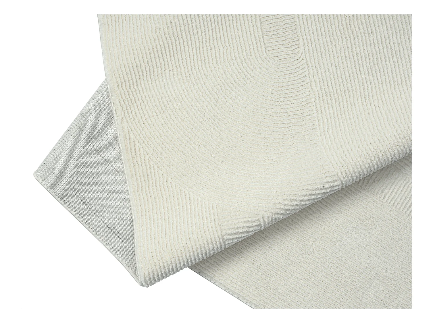 Tapis Lima design salon Moderne Art Curve Durable, Crème, 200 x 290 cm