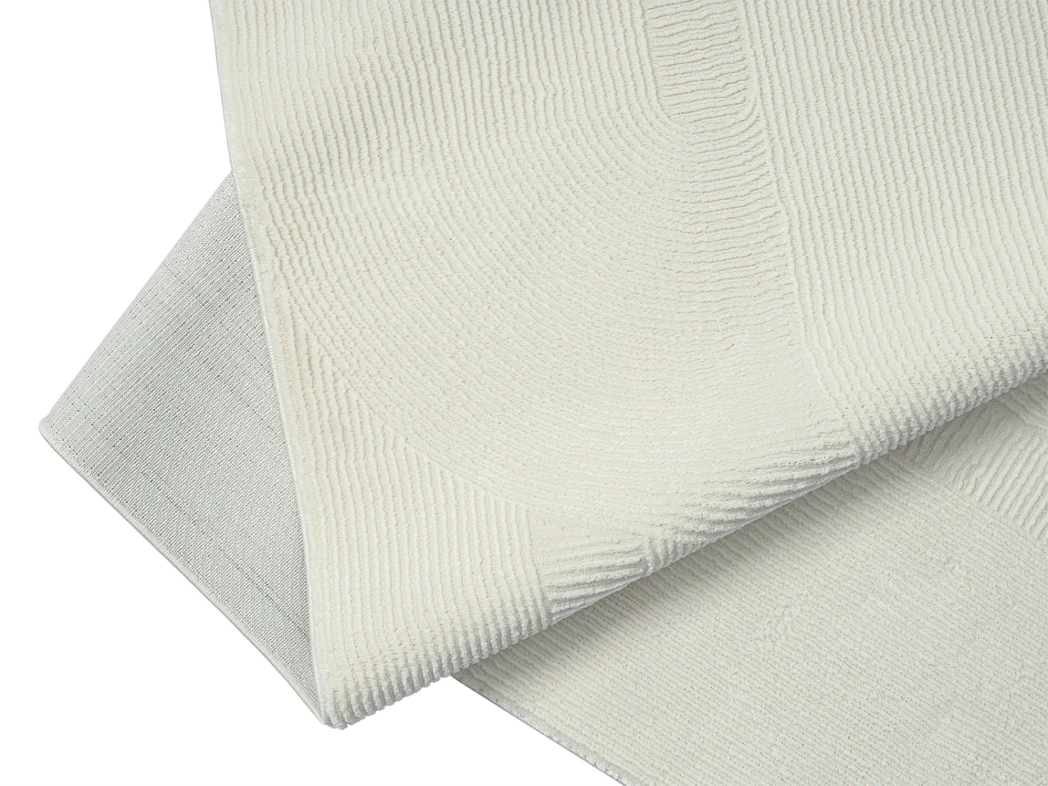 Tapis Lima design salon Moderne Art Curve Durable, Crème, 200 x 290 cm