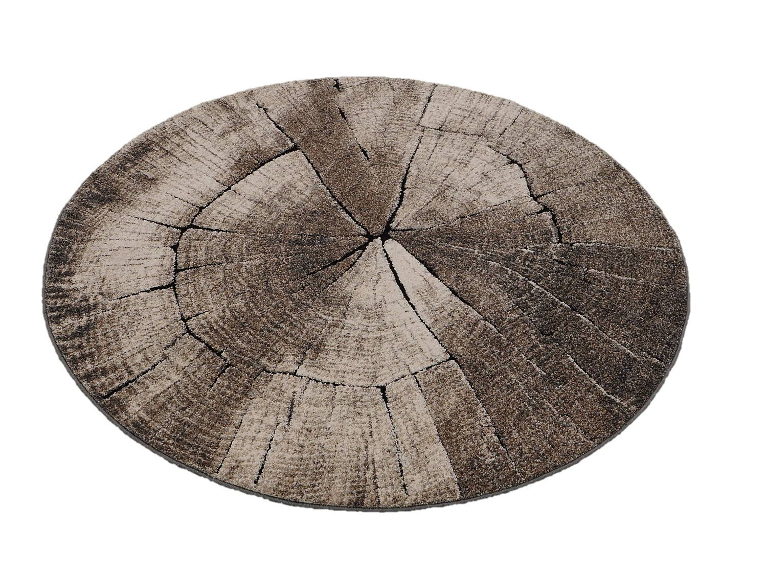 Tapis Marla Design Moderne Arbre, Nature, 160 cm rond
