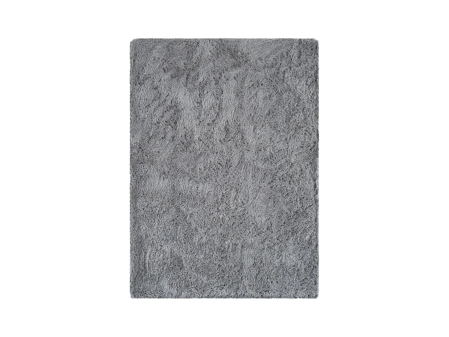 Teppich Soft Shaggy Hochflor, rutschfest, Grau, 120 cm rund